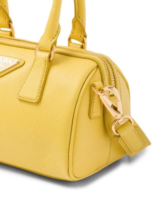 Prada leather top handle bag - Image 4