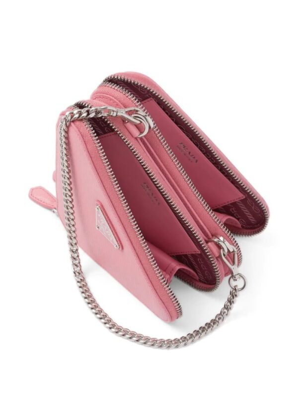 Prada  Saffiano leather mini pouch bag - Image 4