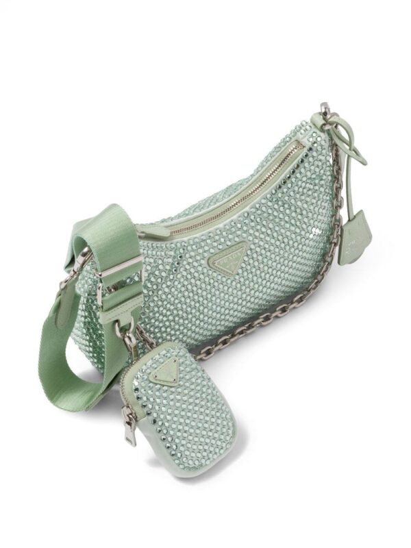 Prada Re-Edition 2005 crystal-embellished shoulder bag - Image 4