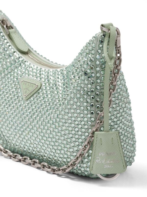 Prada Re-Edition 2005 crystal-embellished shoulder bag - Image 5