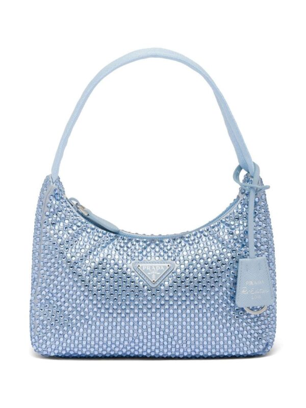 Prada Re-Edition 2000 crystal-embellished mini bag