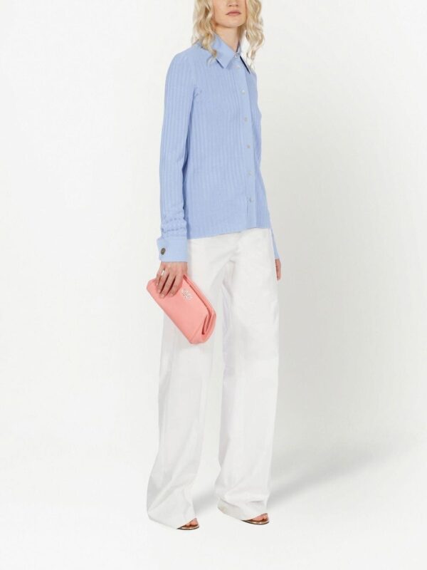 Ferragamo Gancini-plaque leather clutch bag - Image 2
