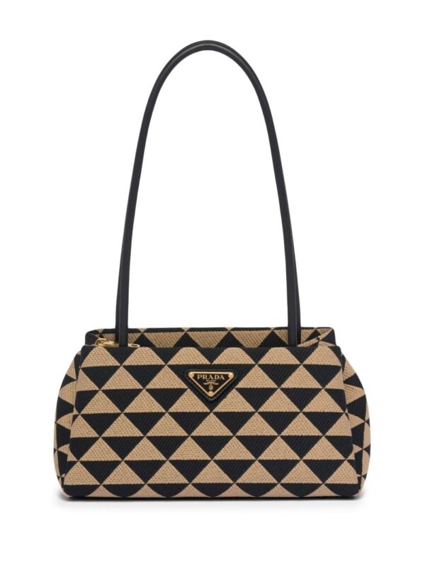 Prada small Symbole embroidered tote bag