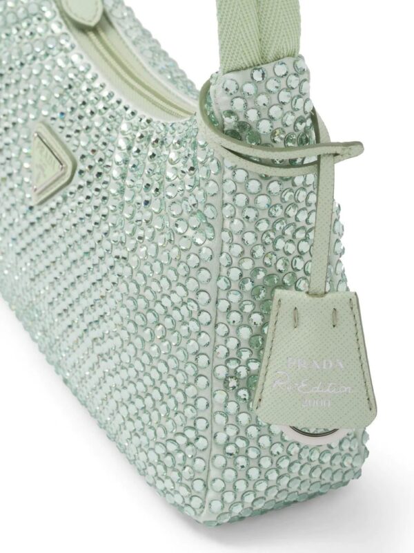 Prada  Re-Edition 2000 crystal-embellished shoulder bag - Image 3