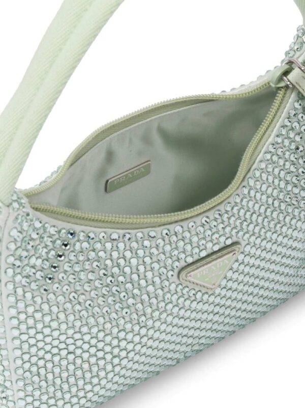 Prada  Re-Edition 2000 crystal-embellished shoulder bag - Image 4