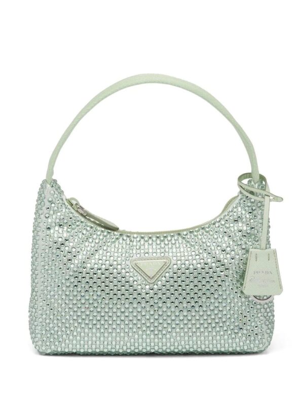 Prada  Re-Edition 2000 crystal-embellished shoulder bag
