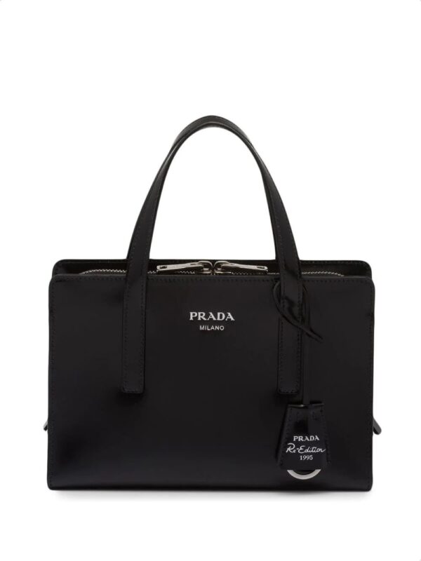 Prada  mini Re-Edition 1995 brushed-leather tote bag