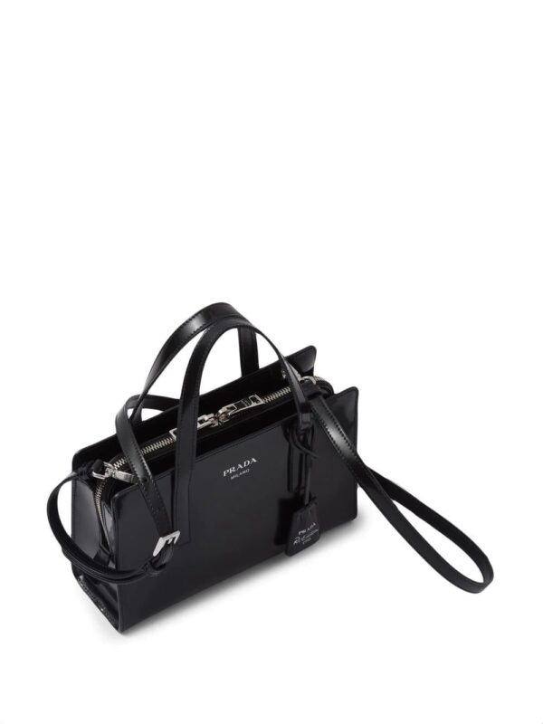 Prada  mini Re-Edition 1995 brushed-leather tote bag - Image 4