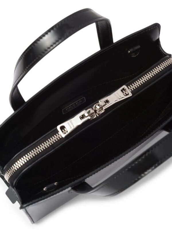 Prada  mini Re-Edition 1995 brushed-leather tote bag - Image 3