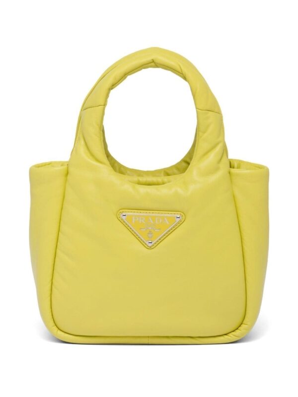 Prada small padded leather tote bag