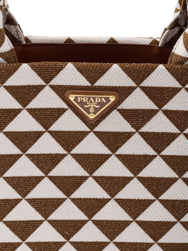 Prada large Symbole embroidered tote bag - Image 5