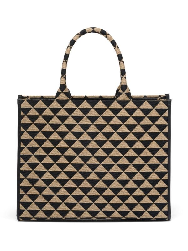 Prada large Symbole embroidered tote bag - Image 4