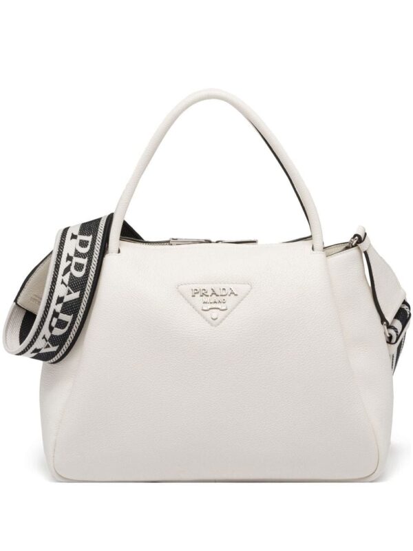 Prada large logo-plaque tote bag