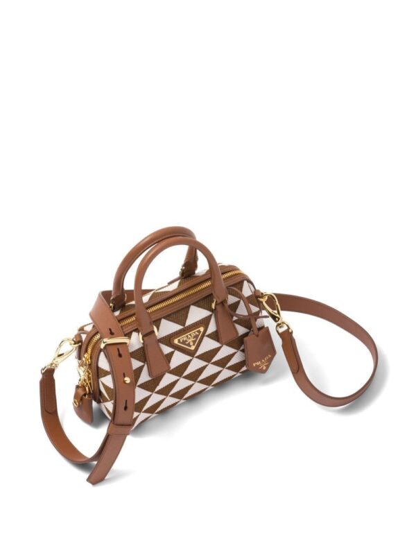 Prada Symbole embroidered top-handle bag - Image 5