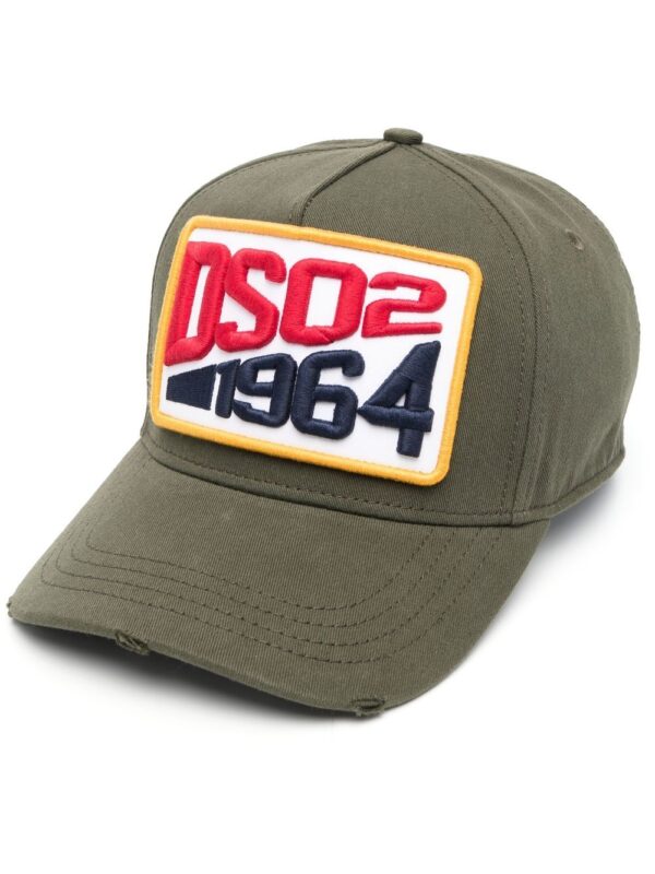 DSQUARED2 logo-patch twill cap