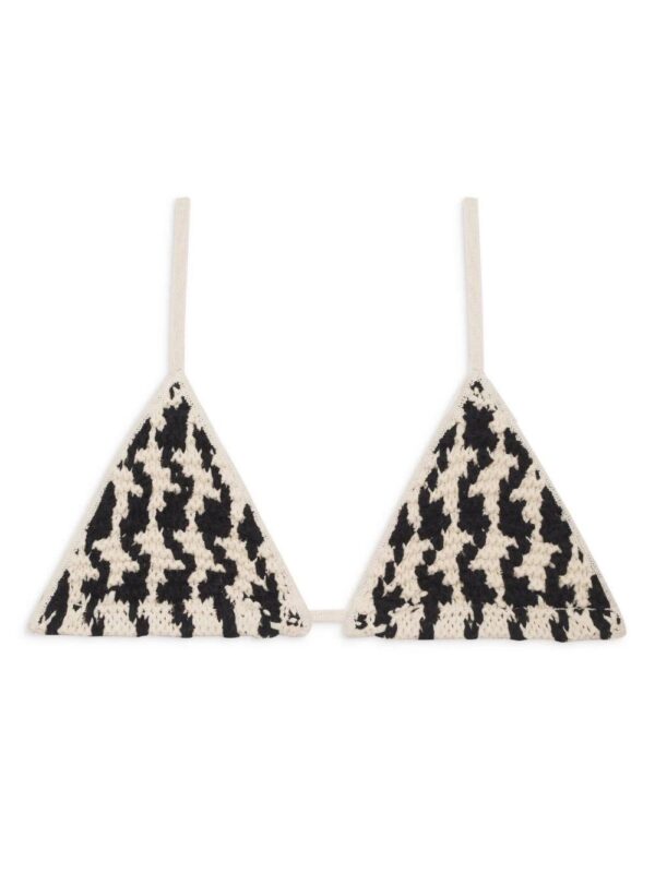 ANINE BING  Omar houndstooth bra