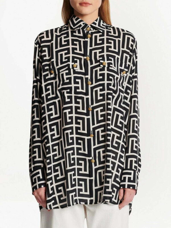 Balmain  all-over pattern shirt - Image 4
