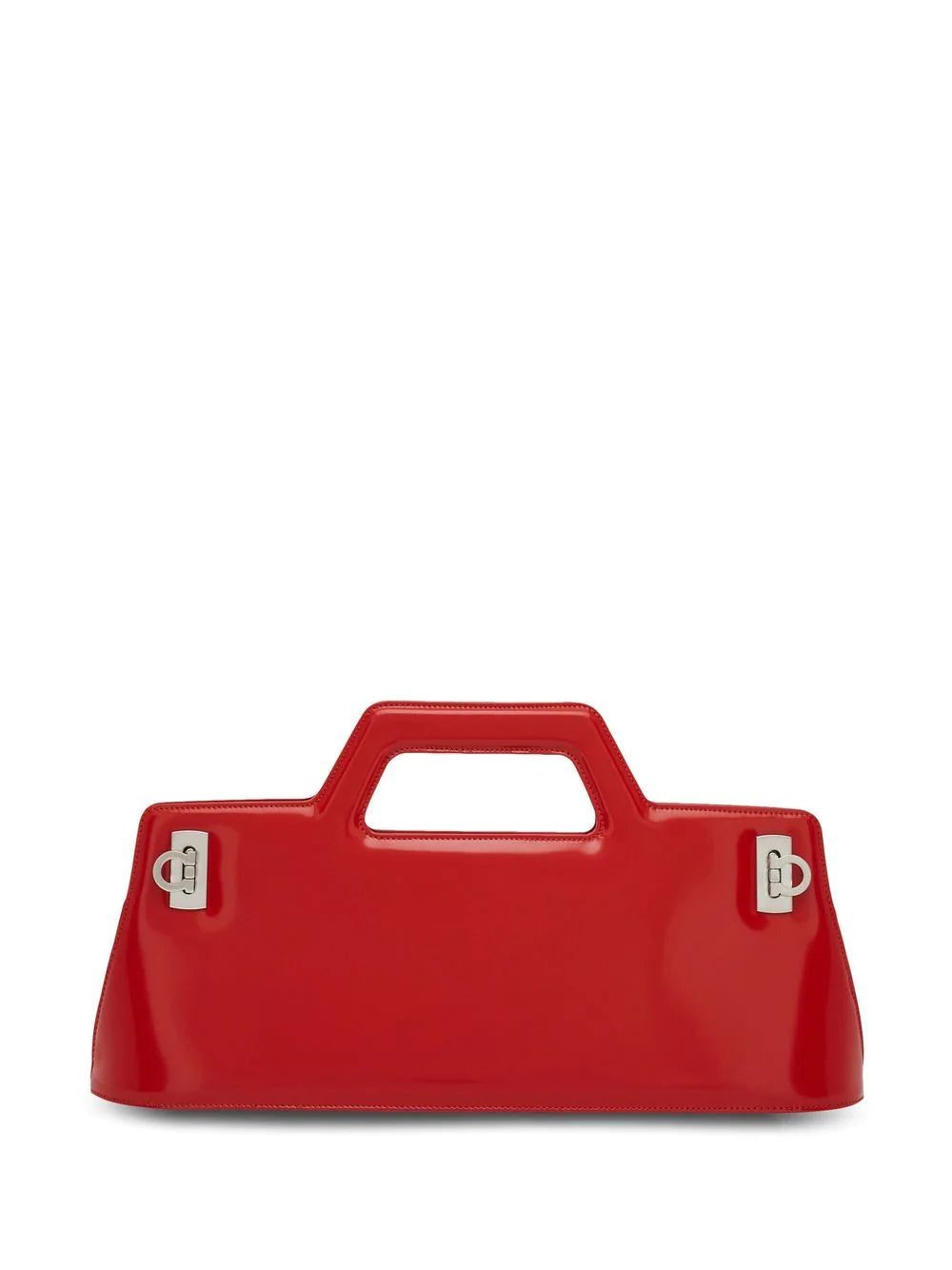 Ferragamo horizontal-design leather tote bag