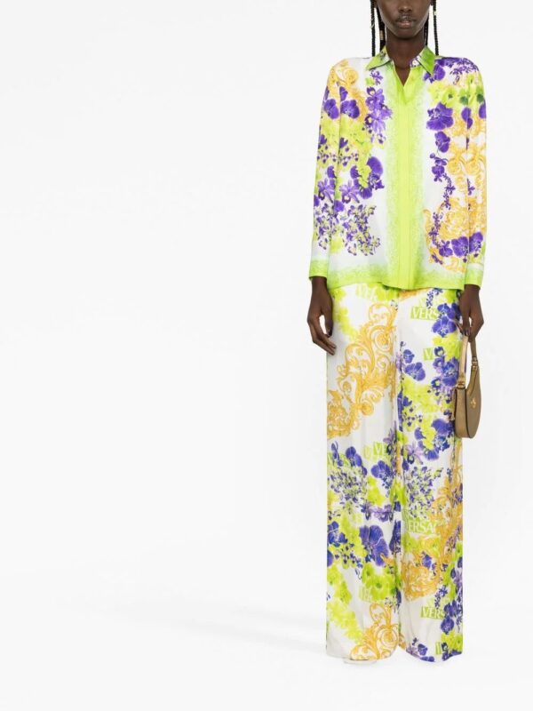 Versace  floral-print silk shirt - Image 2
