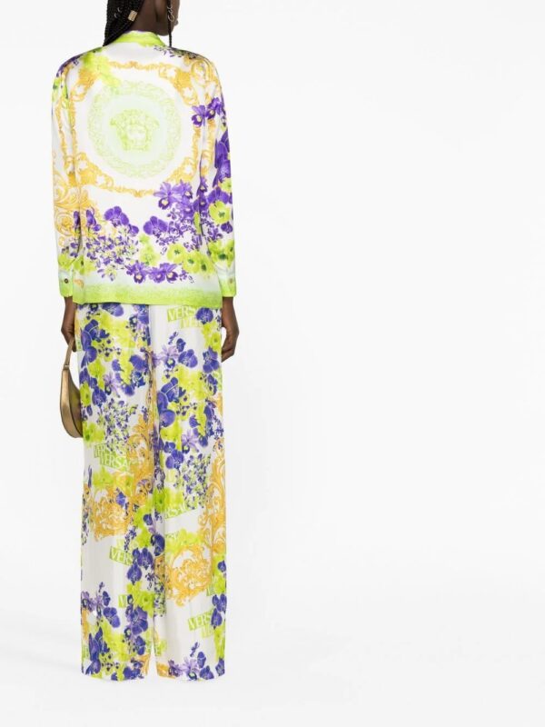Versace  floral-print silk shirt - Image 4