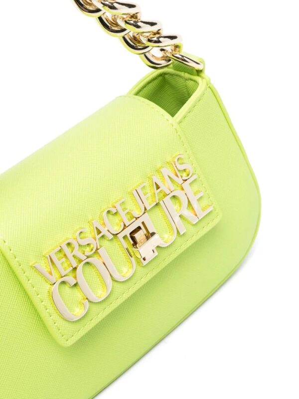 Versace Jeans Couture  logo-plaque chain-trim shoulder bag - Image 4