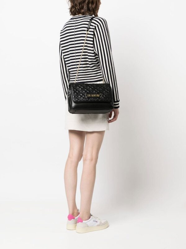 Love Moschino quilted logo-plaque crossbody bag - Image 2