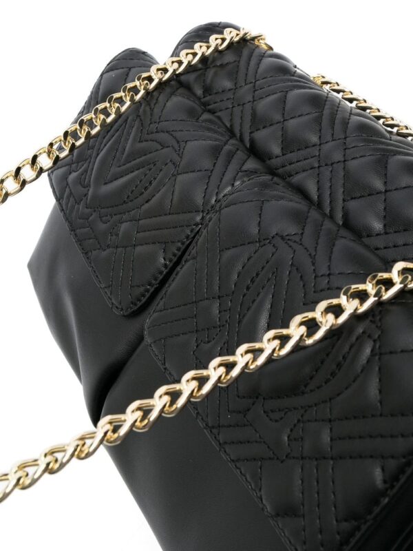 Love Moschino quilted logo-plaque crossbody bag - Image 4