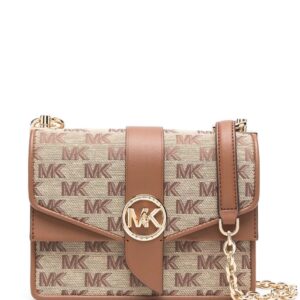 Michael Michael Kors logo jacquard crossbody bag