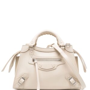 Balenciaga woven handle tote bag