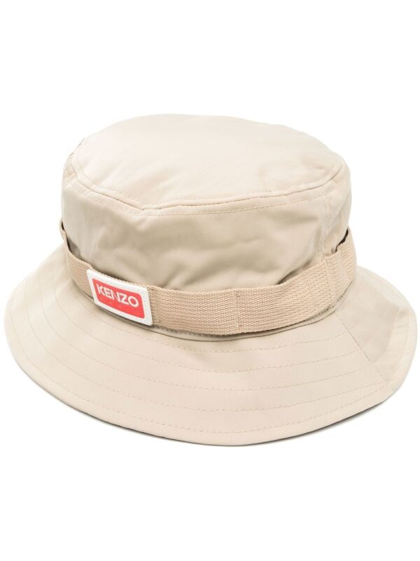 Kenzo side logo-patch detail bucket hat