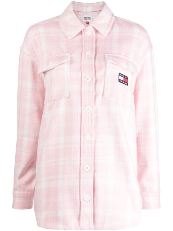 Tommy Hilfiger  plaid-check recycled-polyester blend overshirt