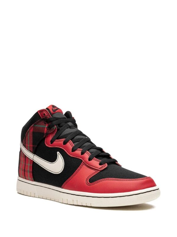 Nike  Dunk High "Plaid - Black/Red" sneakers - Image 2