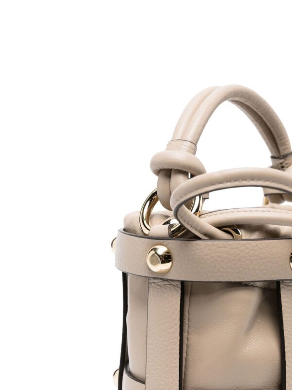 Ferragamo drawstring leather bucket bag - Image 4