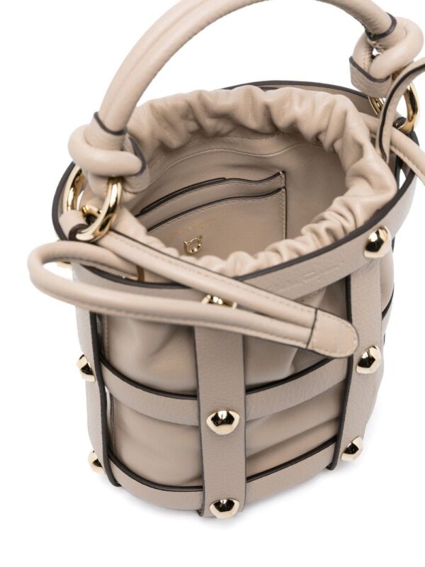Ferragamo drawstring leather bucket bag - Image 5