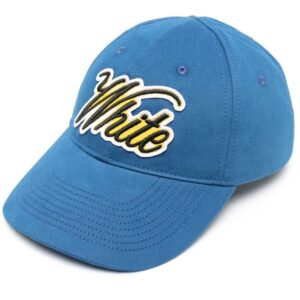 Off-White logo-embroidered cotton baseball cap
