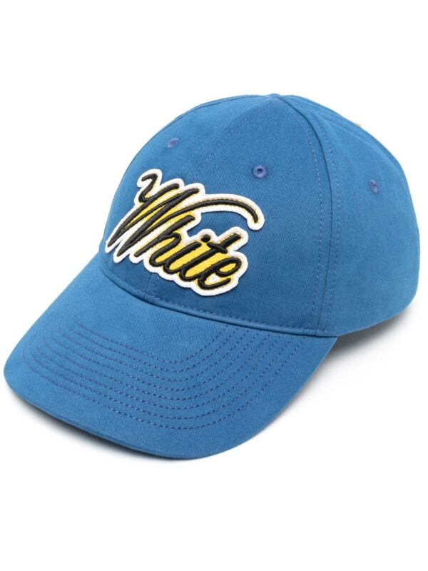 Off-White logo-embroidered cotton baseball cap