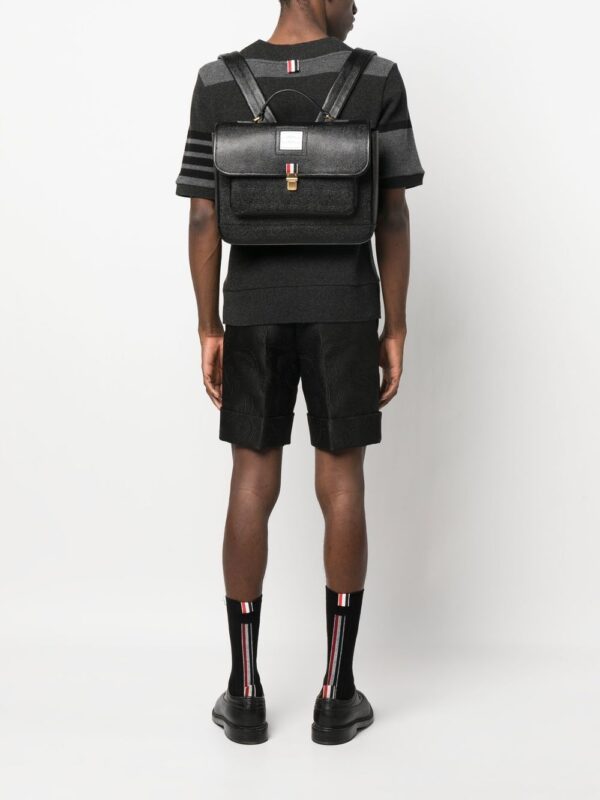 Thom Browne pebble grain leather school backpack - Image 2