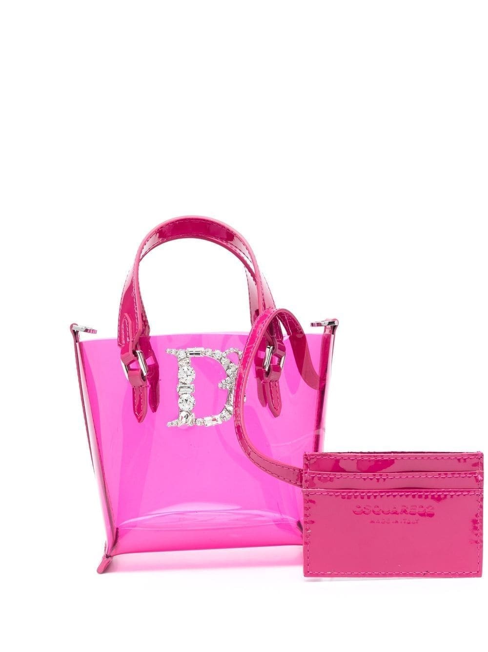 DSQUARED2 transparent tote bag