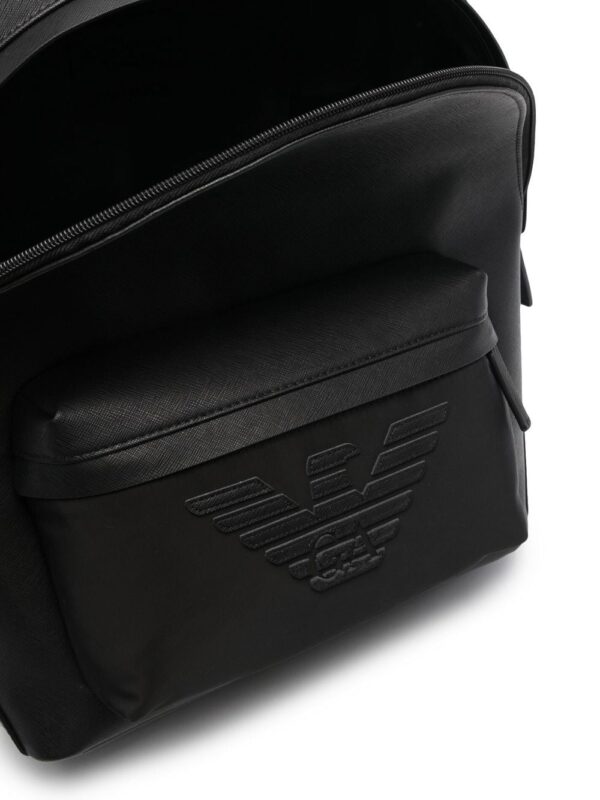 Emporio Armani embossed-logo backpack - Image 2