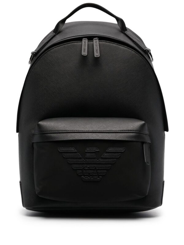 Emporio Armani embossed-logo backpack