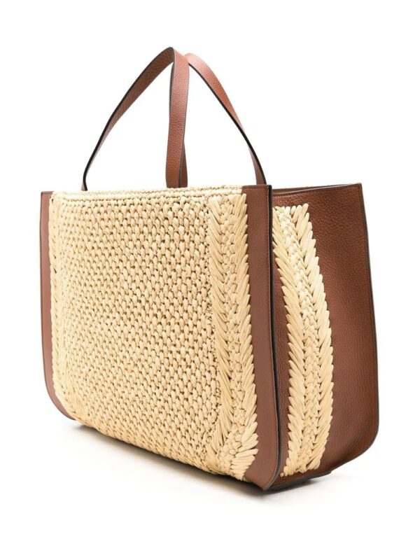 Valentino Garavani  VLogo Signature raffia tote bag - Image 2
