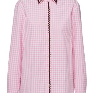 Prada  gingham check-pattern shirt