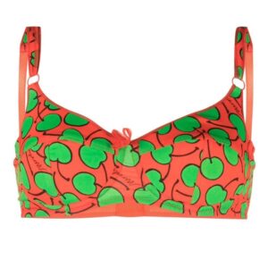Moschino  graphic-print underwired bra