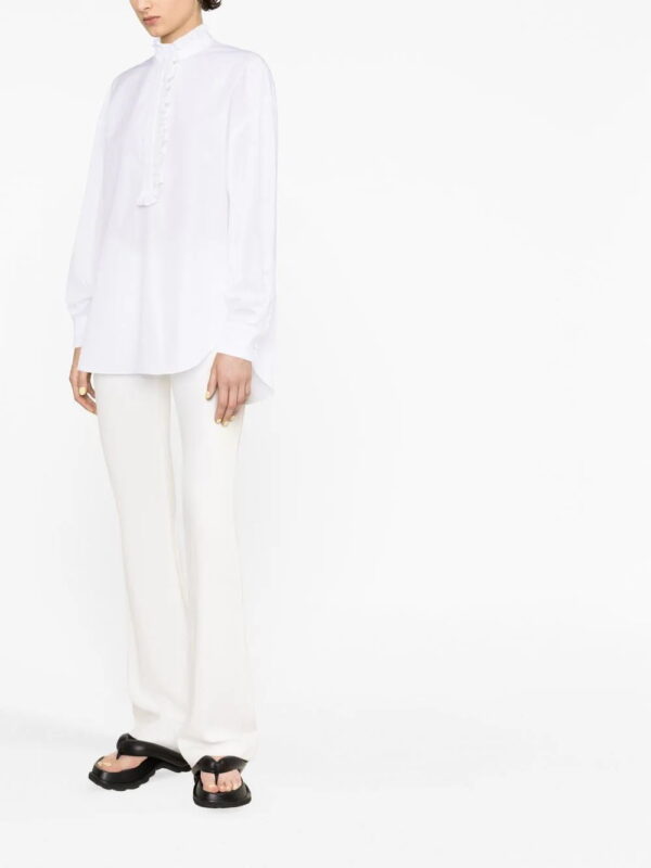 Alexander McQueen  ruffled cotton shirt - Image 4