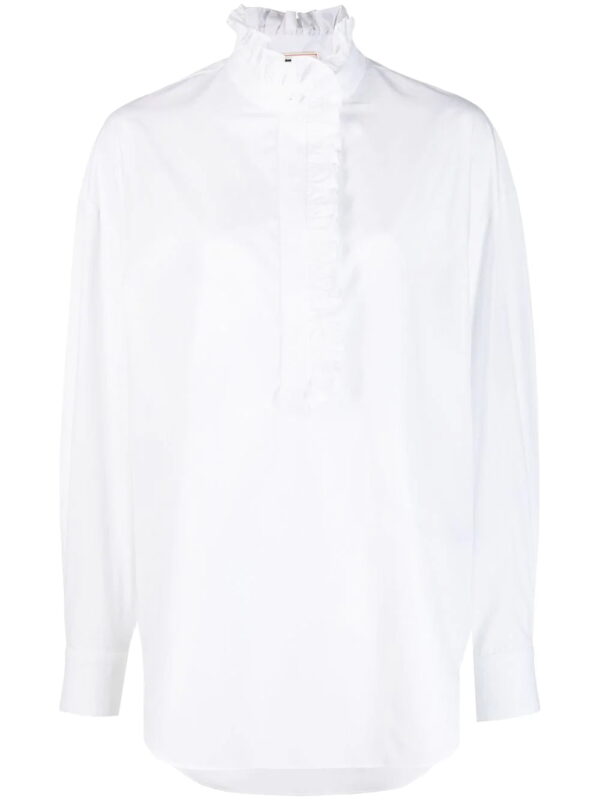 Alexander McQueen  ruffled cotton shirt