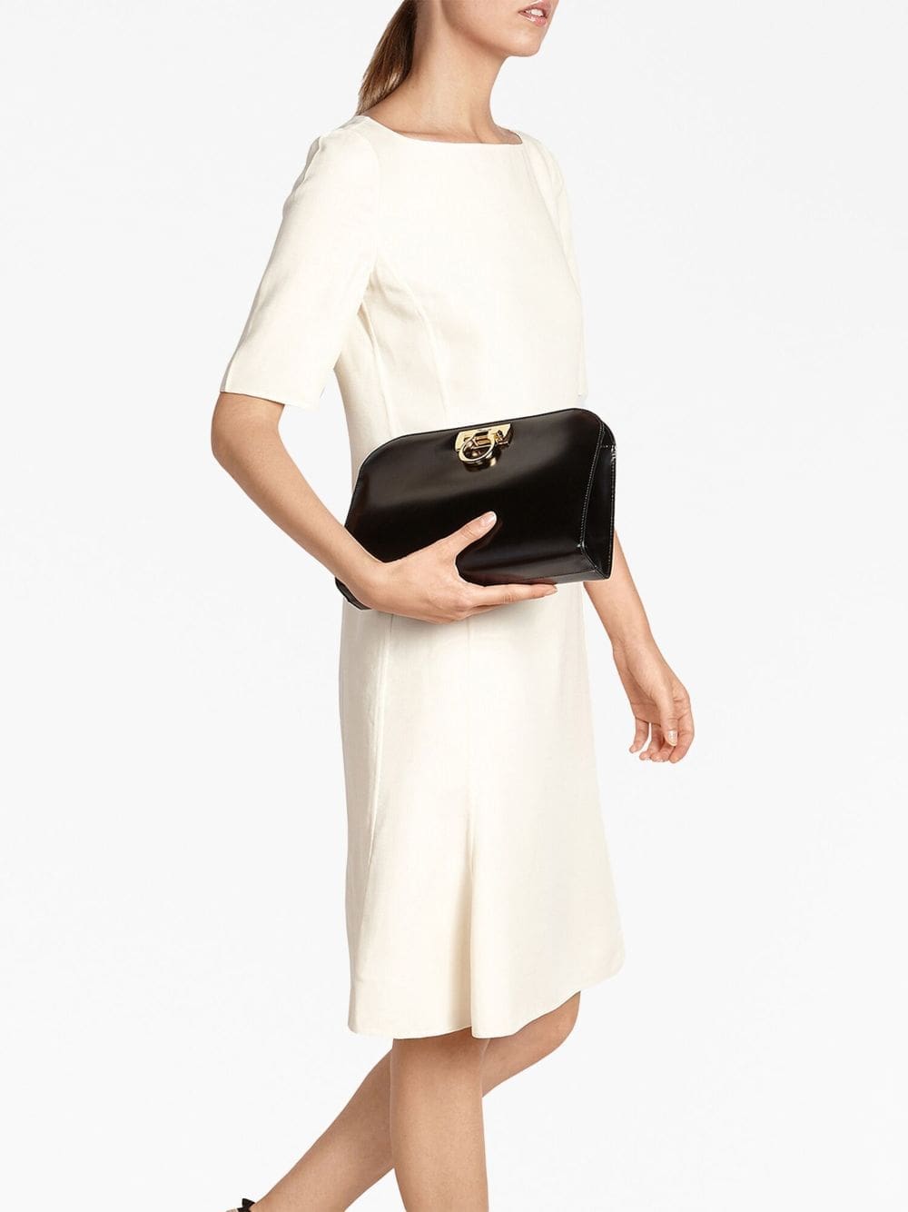 Ferragamo Diana leather clutch - Image 2