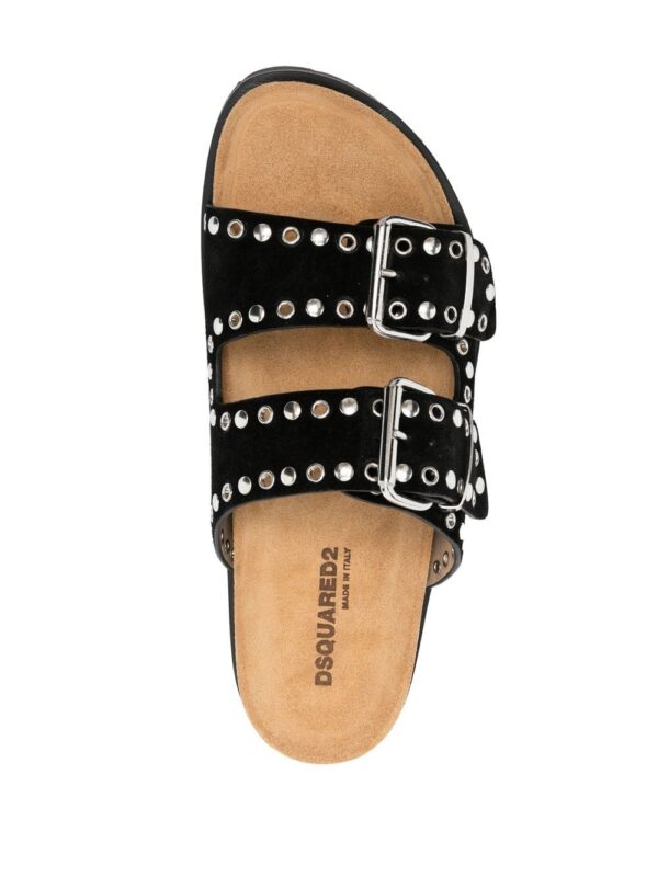 Dsquared2 double-buckle suede sandals - Image 4