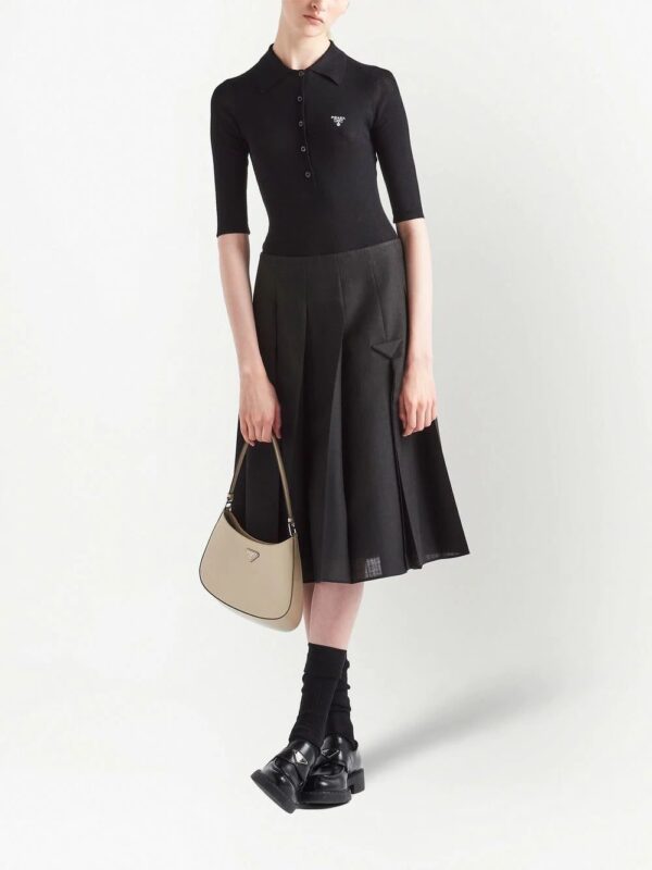 Prada  Cleo brushed leather shoulder bag - Image 2