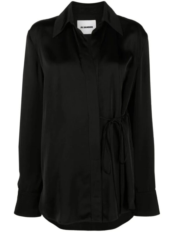 Jil Sander  tie-fastening wrap shirt