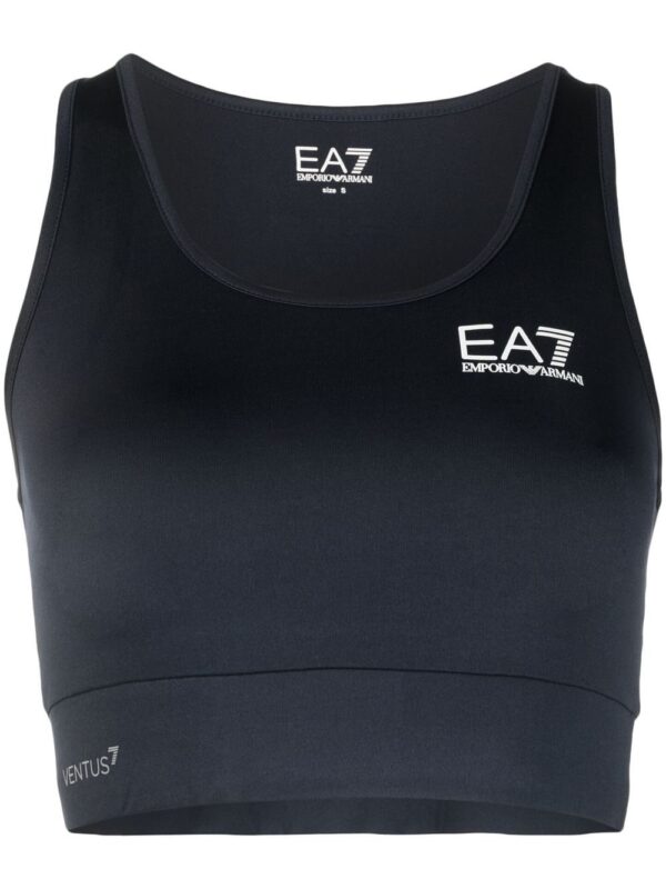 Ea7 Emporio Armani  logo print sports bra